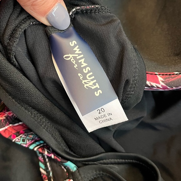 Swimsuits for All One Piece Swimsuit Cutouts Southwest Print 20 2X - Picture 4 of 6